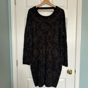 Torrid sparkly mini jacquard bodycon sweater dress